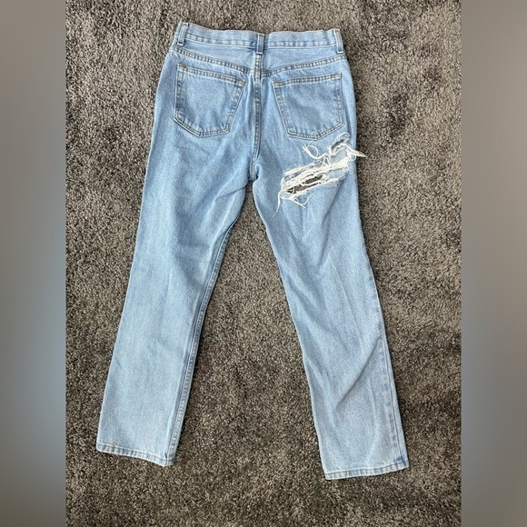 George jeans light blue very distressed denim jeans size 30x 30 - Picture 3 of 14